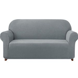 Gray stretchy chair sofa slip cover